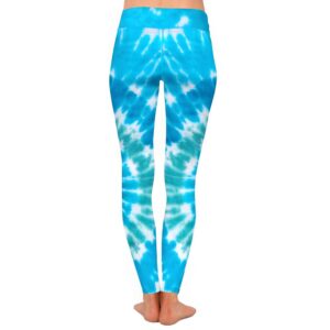 Aqua Tie Dye Leggings
