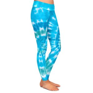 Aqua Tie Dye Leggings