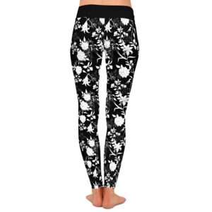 Black Bloom Leggings