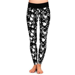 Black Bloom Leggings