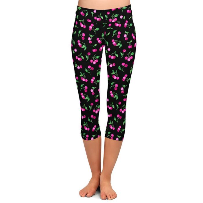 Cherry Berry Capri Leggings