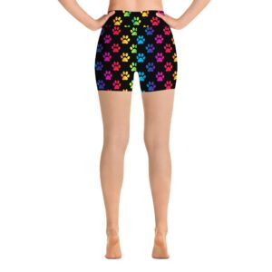 Colorful Paws Biker Shorts