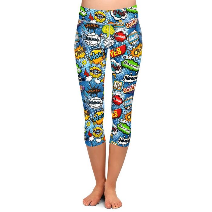 Comic Pop Capri Leggings