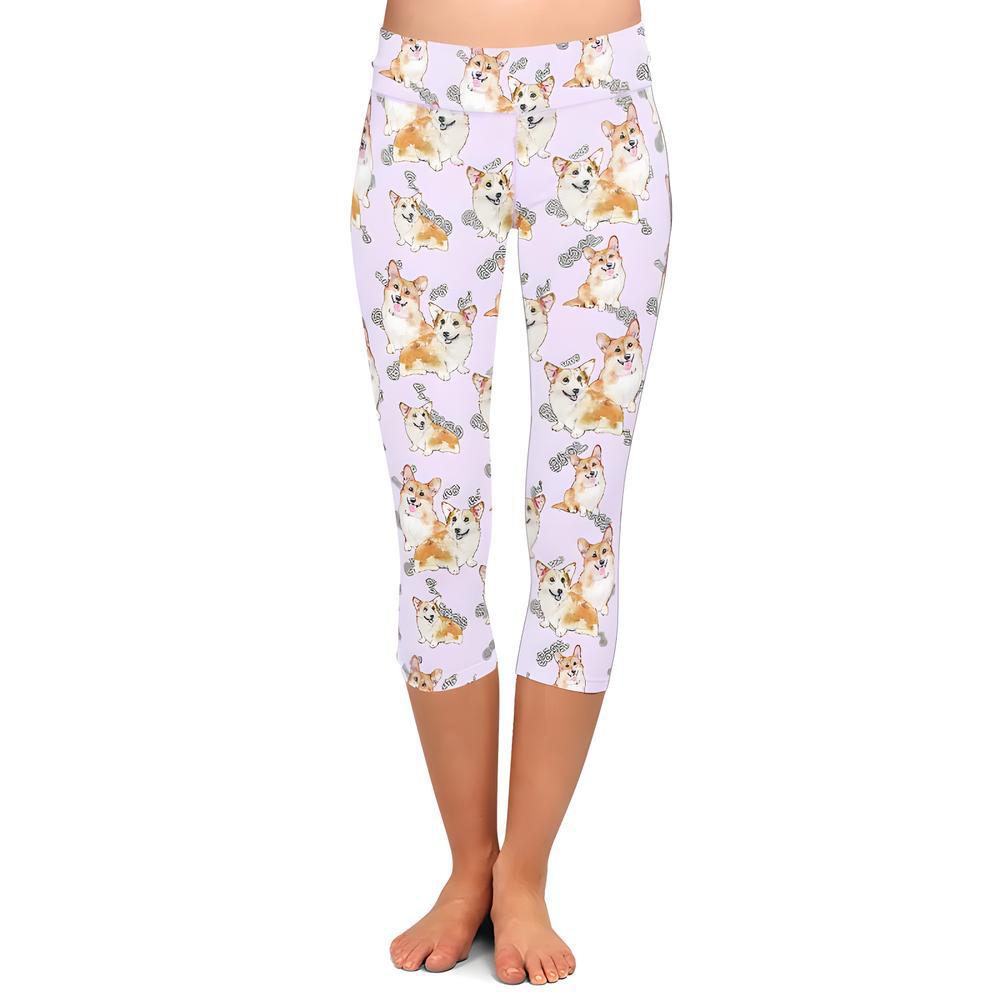 Cool Corgi Capri Leggings