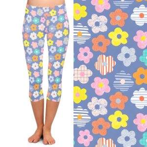 Daisy Delight Capri Leggings