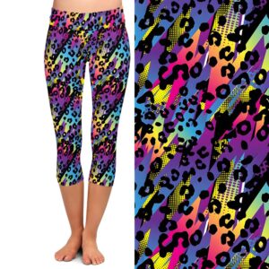 Funky Leopard Capri Leggings