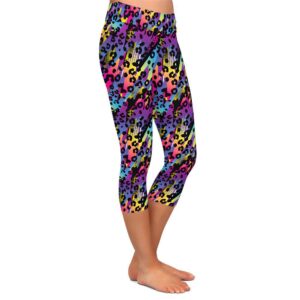 Funky Leopard Capri Leggings