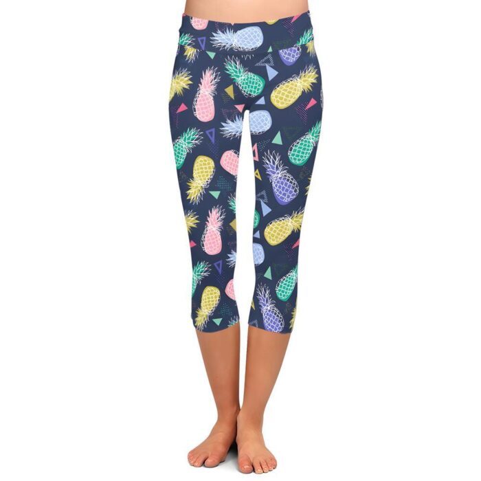 Funky Pineapple Capri Leggings