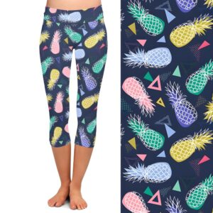 Funky Pineapple Capri Leggings