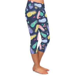 Funky Pineapple Capri Leggings