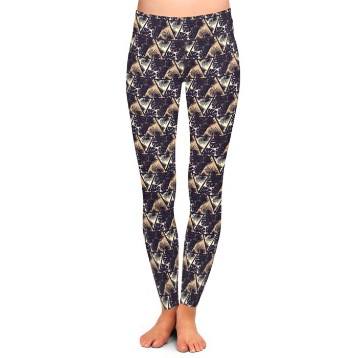 Gold Palm Leggings
