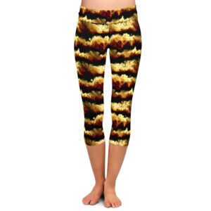 Golden Sunset Capri Leggings