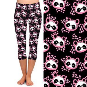 Kawaii Panda Capri Leggings