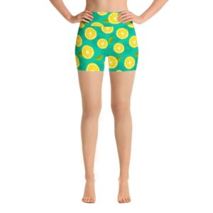 Lemon Twist Biker Shorts