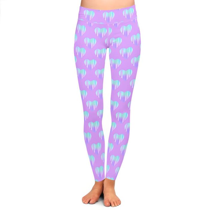 Lilac Heart Leggings