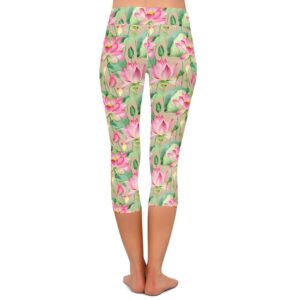 Lotus Garden Capri Leggings