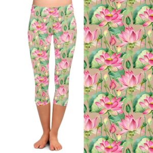 Lotus Garden Capri Leggings