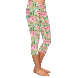 Lotus Garden Capri Leggings