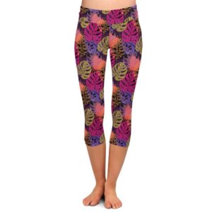 Lush Leaves Capri Leggings