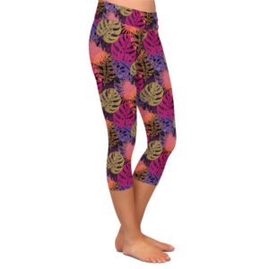 Lush Leaves Capri Leggings