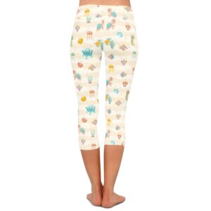 Marine Life Capri Leggings