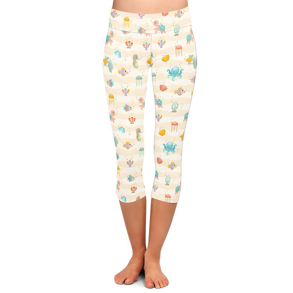 Marine Life Capri Leggings