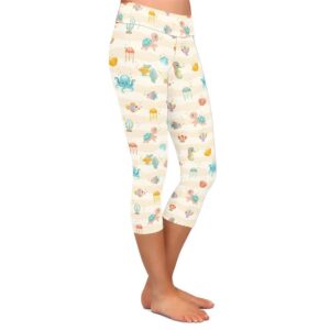 Marine Life Capri Leggings