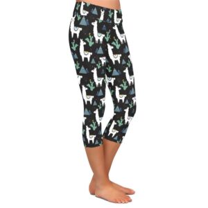 Mountain Llama Capri Leggings
