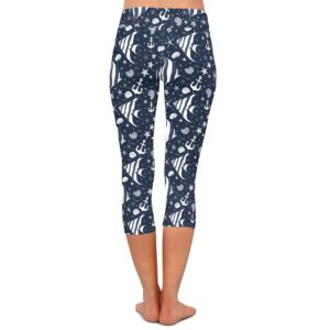 Nautical Capri Leggings