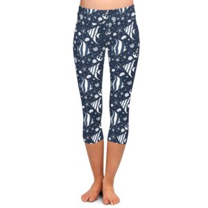 Nautical Capri Leggings