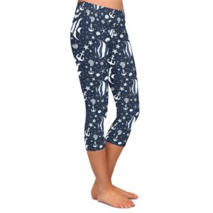 Nautical Capri Leggings