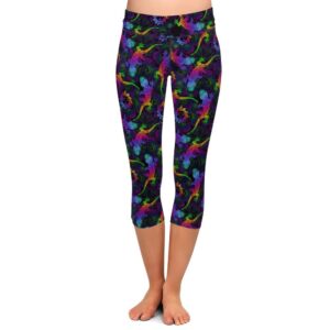 Neon Gecko Capri Leggings