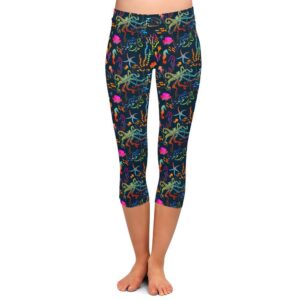 Neon Reef Capri Leggings