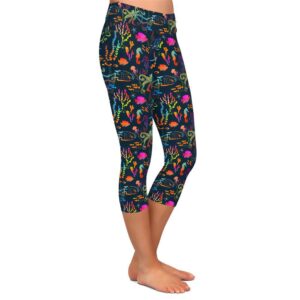 Neon Reef Capri Leggings