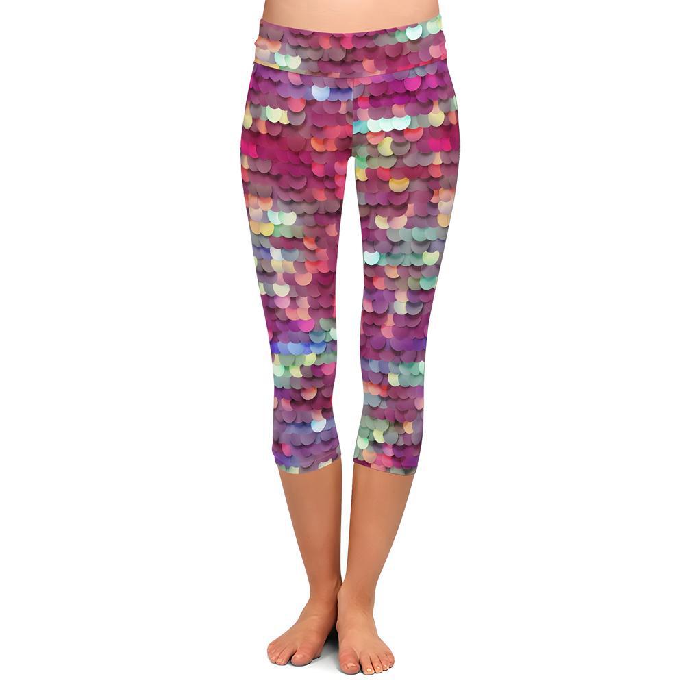 Opal Sequin Capri Leggings