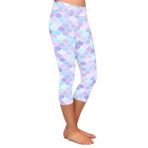 Pastel Scales Capri Leggings