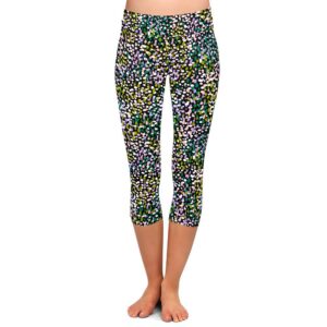 Petal Pebbles Capri Leggings