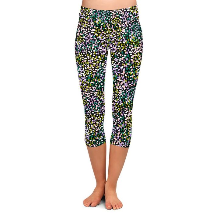 Petal Pebbles Capri Leggings