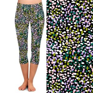 Petal Pebbles Capri Leggings