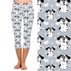 Puppy Heart Capri Leggings