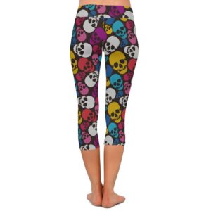 Rebel Skull Capri Leggings