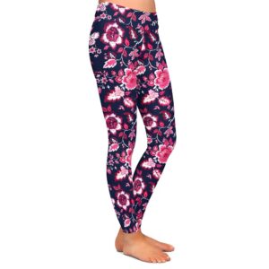 Scarlet Petals Leggings