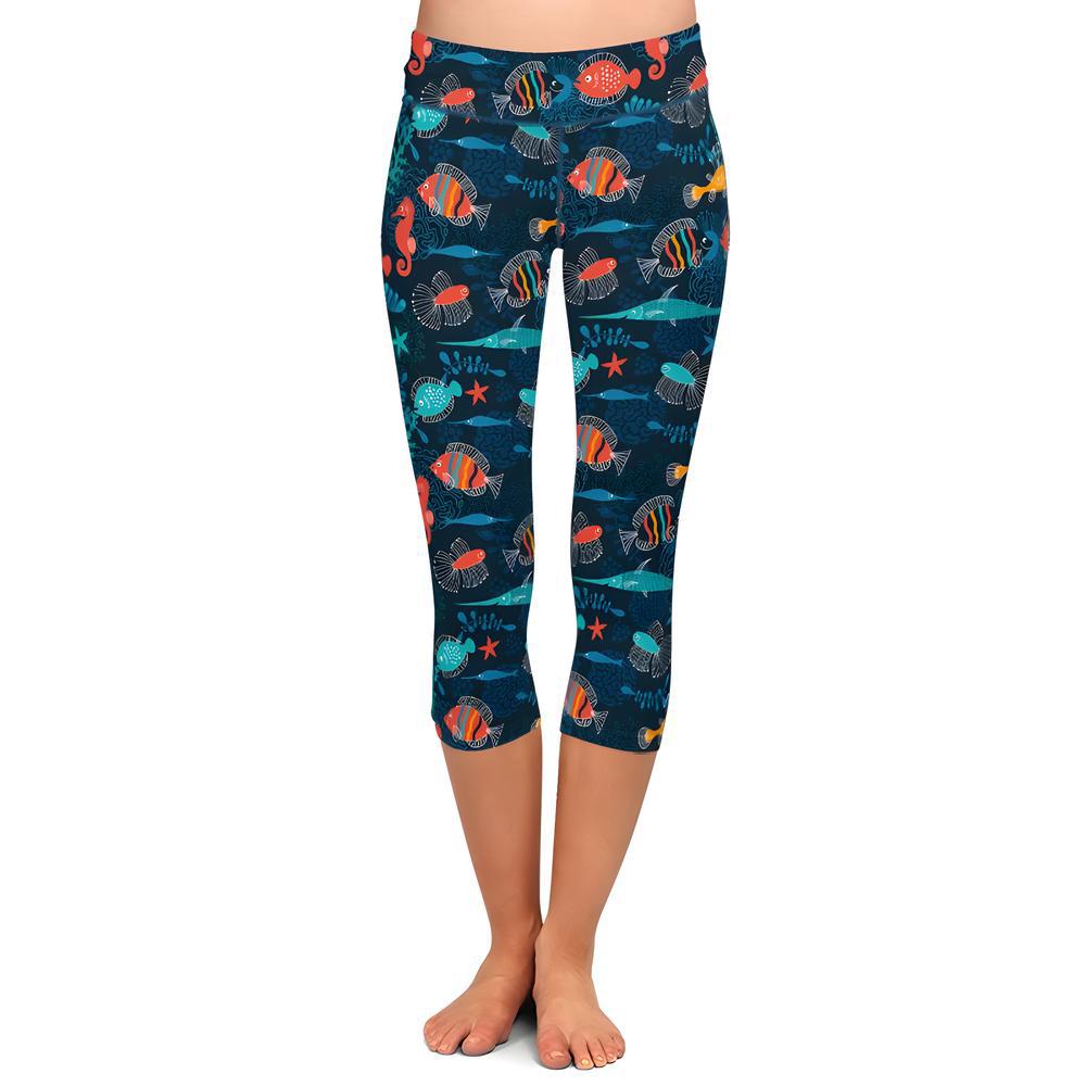 Sea Jewel Capri Leggings