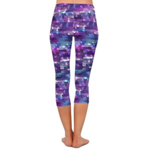Sequin Sparkle Capri Leggings