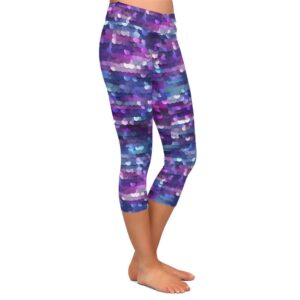 Sequin Sparkle Capri Leggings