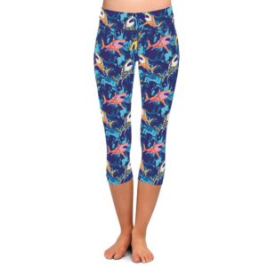 Shark Attack Capri Leggings