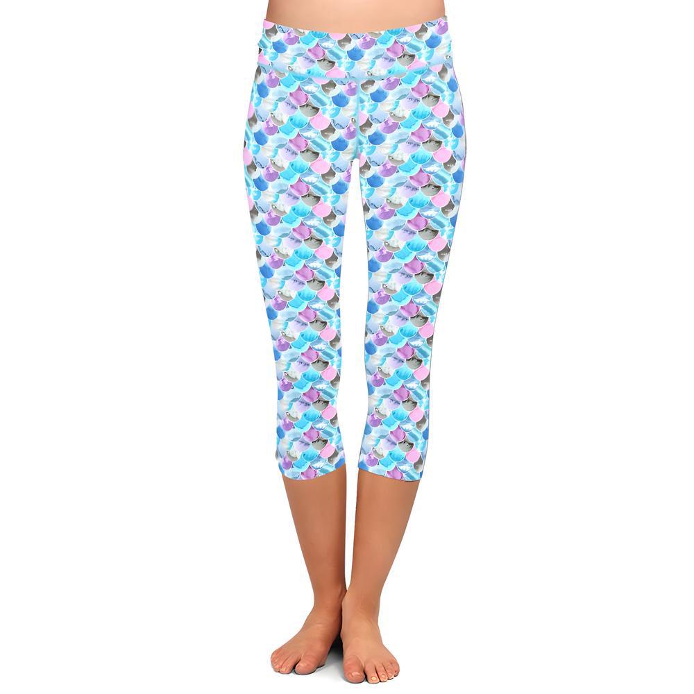 Shimmer Scales Capri Leggings