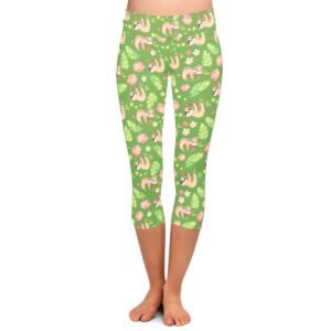 Sloth Siesta Capri Leggings