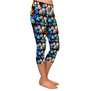 Starlit Flora Capri Leggings