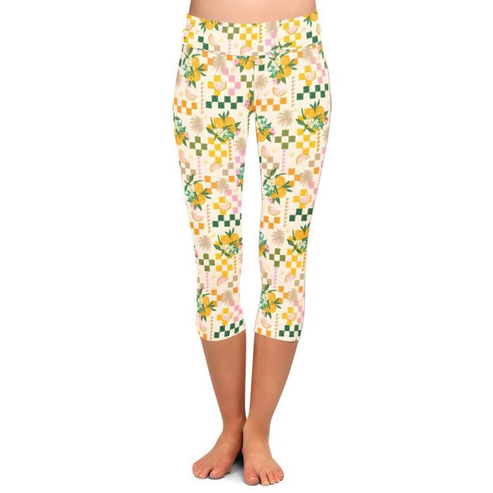 Summer Zest Capri Leggings